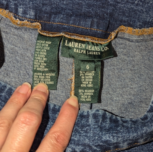Lauren Jeans Co. - Ralph Lauren Side Zip Cropped Jeans - Size 6 - GreatCondition - Picture 8 of 8